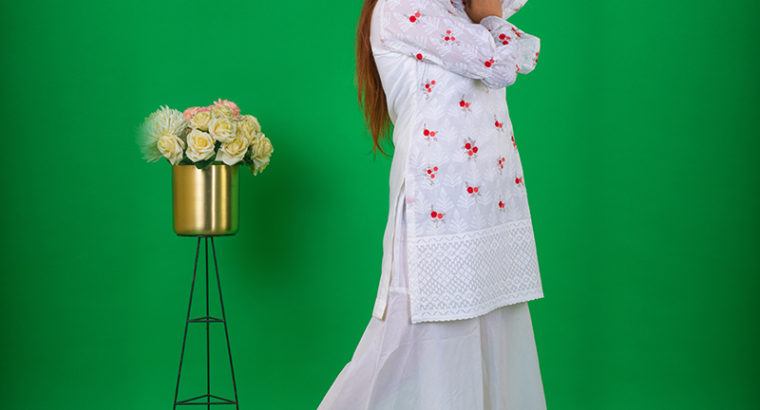Buy Women Chikankari Designer Cotton Kurta Online
