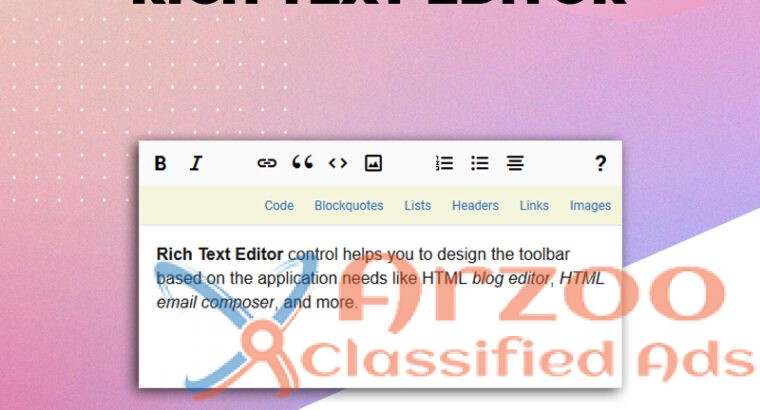 Compose Beautifully Formatted Text in Your Web App