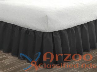 Dark Grey Bed Skirt Buy with Special Discount