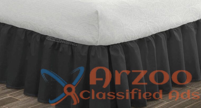 Dark Grey Bed Skirt Buy with Special Discount