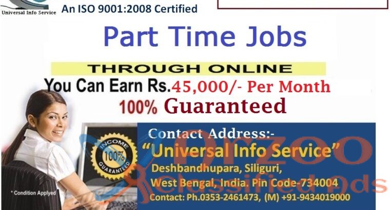 Opening for Online Part Time Job at Universal Info