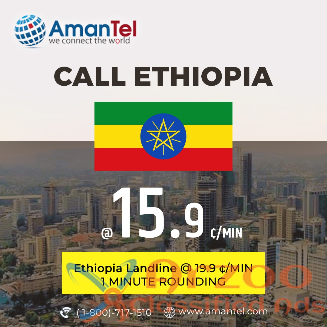 Call Ethiopia with Cheap Calling Cards and Phone
