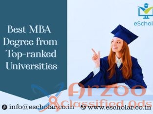 Best MBA Degree from Top-ranked Universities!!