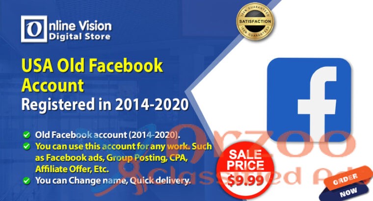 Buy an Old Facebook Account- Online Vision Digital