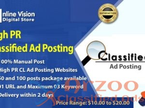 High PR Classified Ads Posting Services – Online V