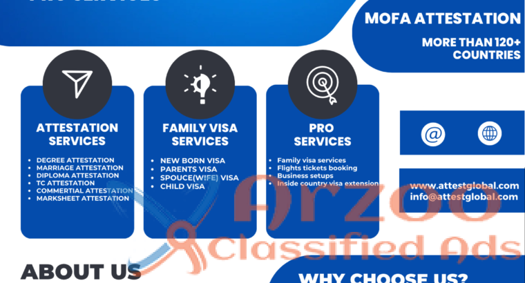 Mofa attestation services in UAE