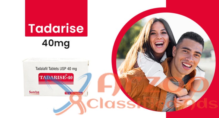 Tadarise 40 Mg (Tadalafil) Tablets Online for ED