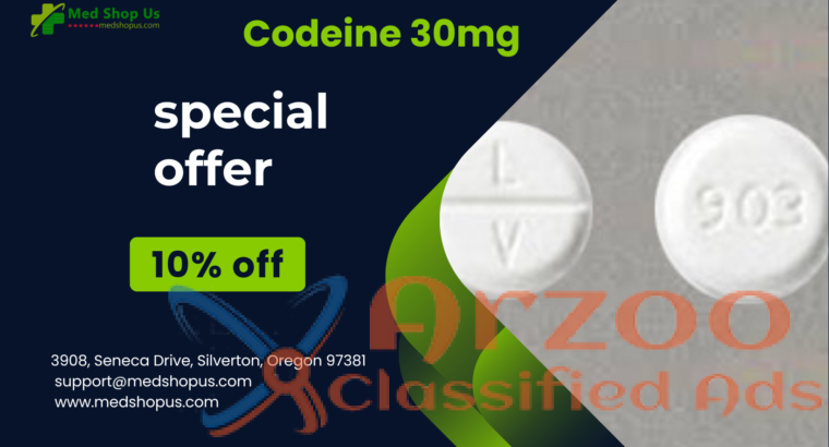 Enjoy Exclusive Discounts on Codeine 30mg with Lat